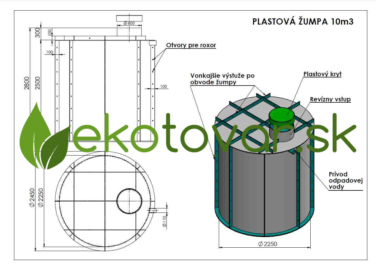 plastova zumpa 10m3